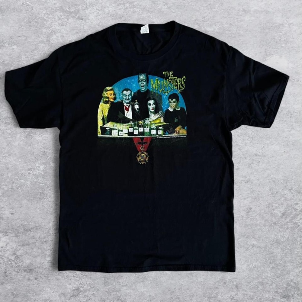 The Munsters 50th‎ Anniversary Graphic T-Shirt Black Large 2014 Universal
